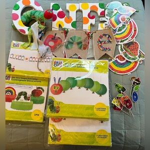 Eric Carle Caterpillar Party Decoration Set First 1st Birthday New